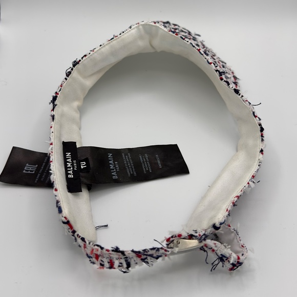 Balmain Red/White/Black Visor - Stylish Accessory for Resale - Picture 4 of 5